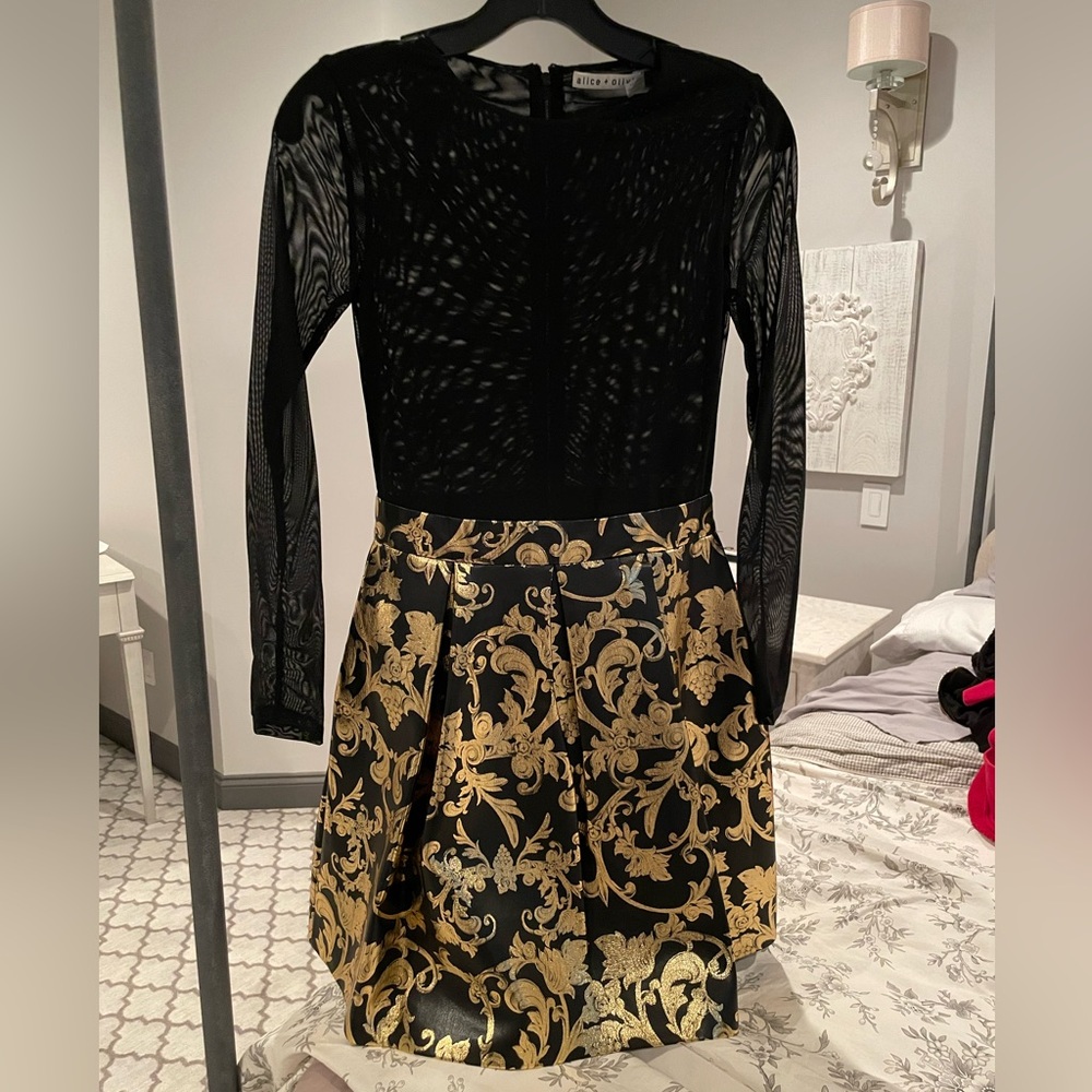 Alice and Olivia size 2 Chara Mesh Dress